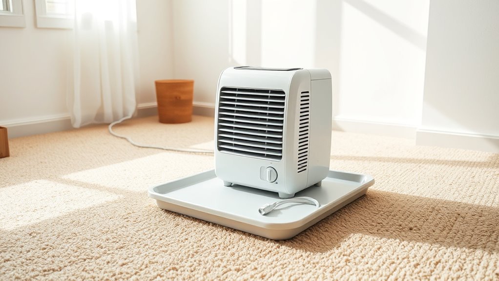 dehumidifier use on carpet