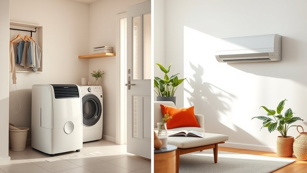 dehumidifier vs air conditioner