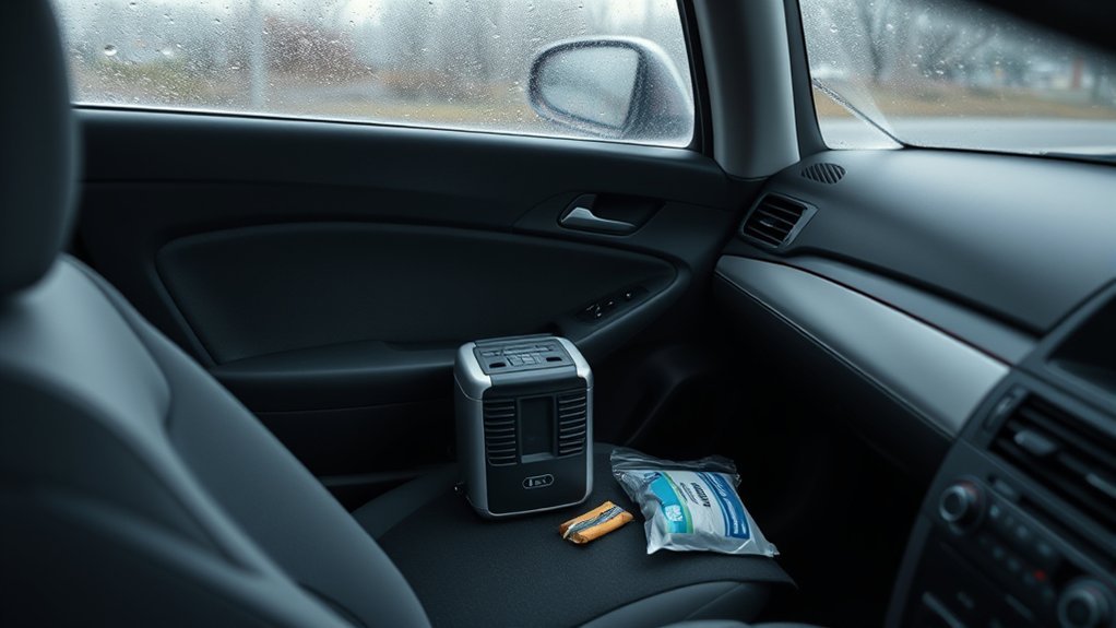 dehumidify car moisture quickly