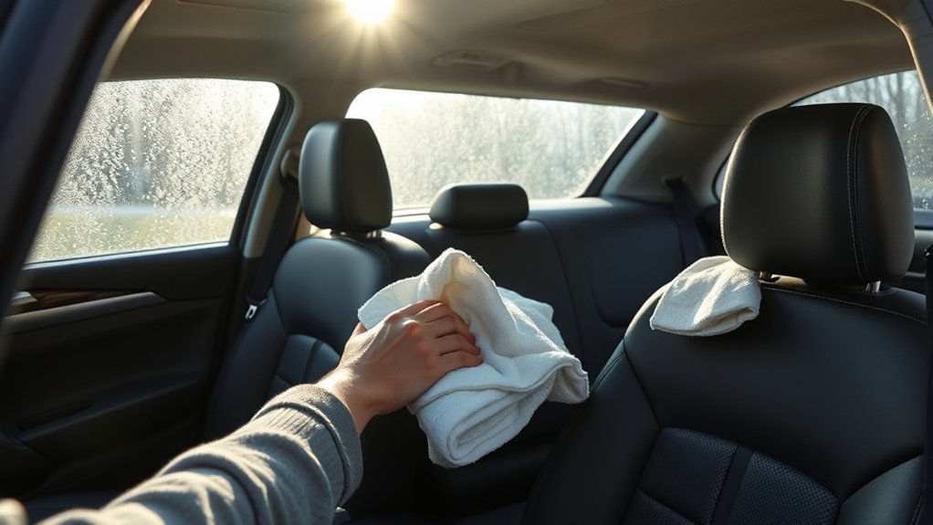 dehumidify car moisture quickly