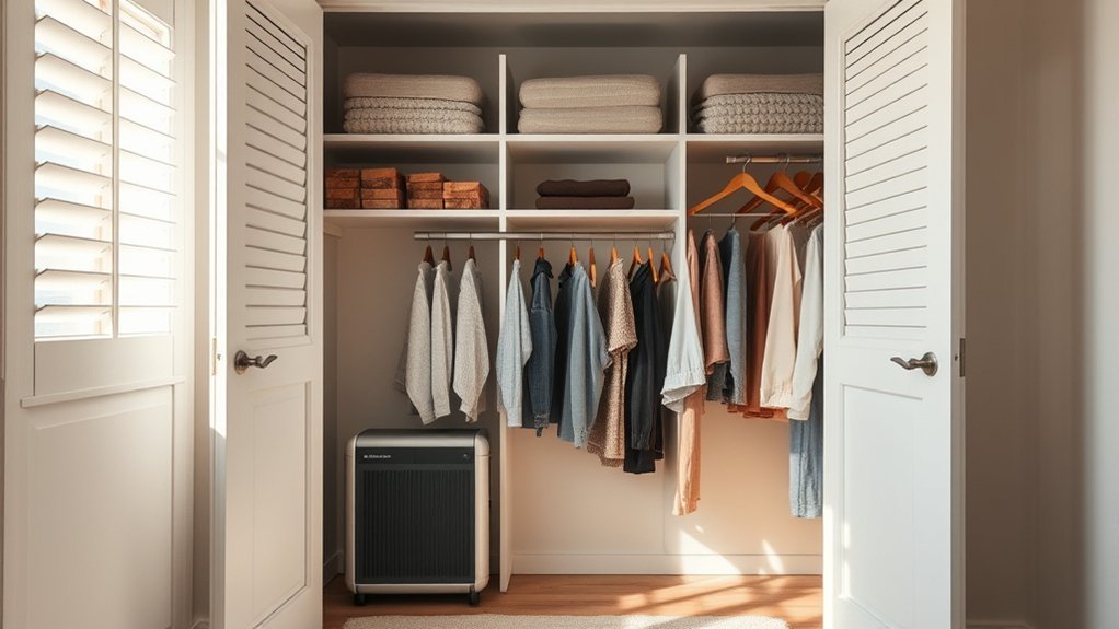 dehumidify closet prevent mold