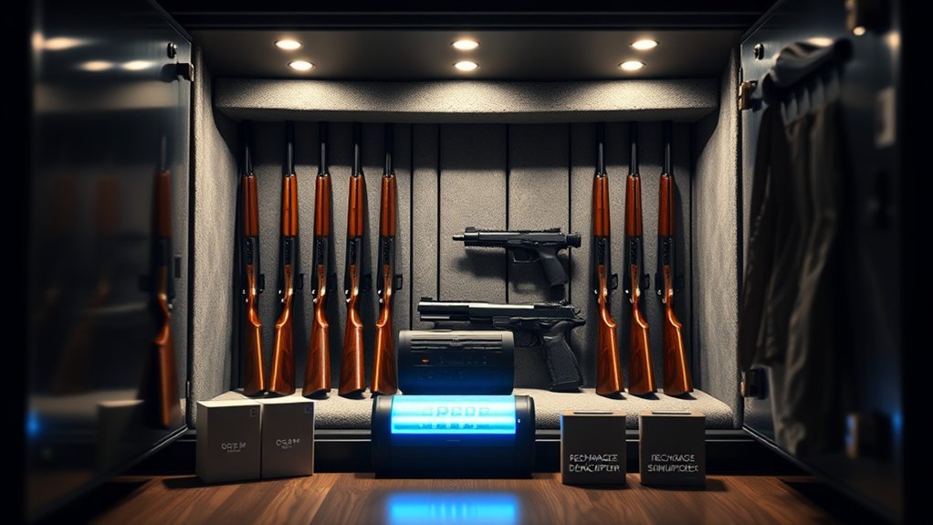 dehumidify gun safe effectively
