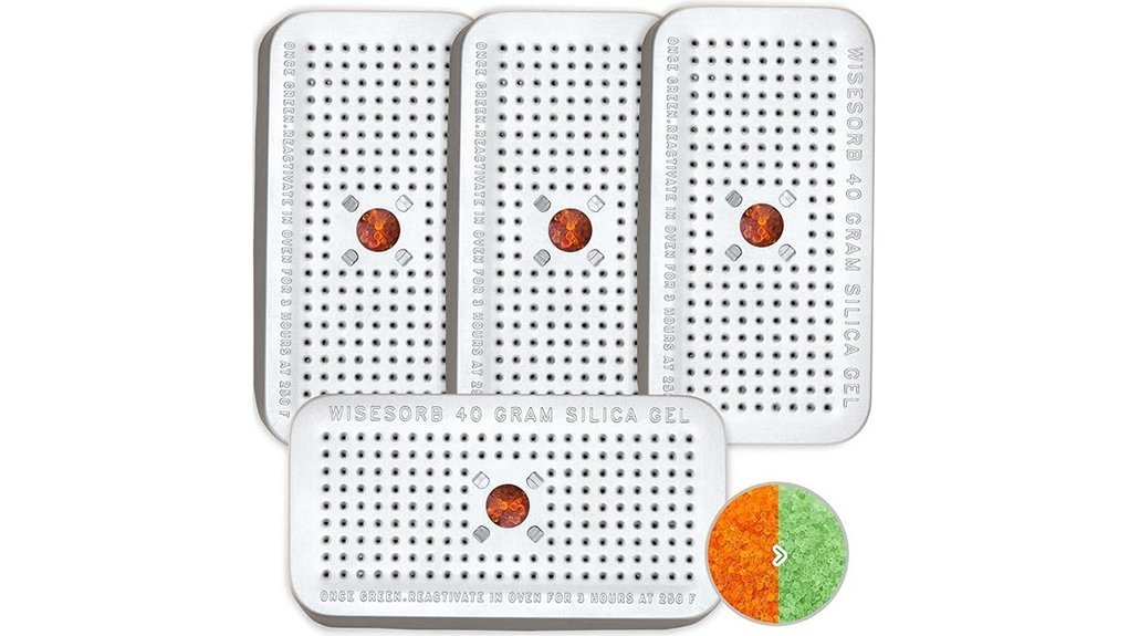 dehumidifying silica gel canisters