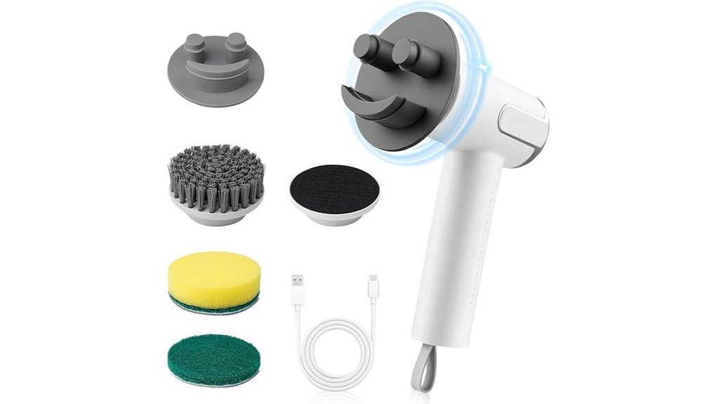 digital spin scrubber device