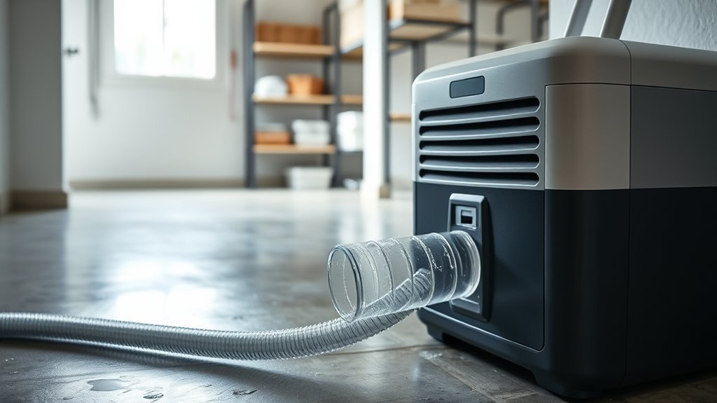 drain dehumidifier outdoors efficiently