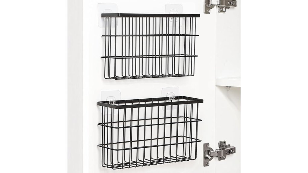 dual cabinet door organizer
