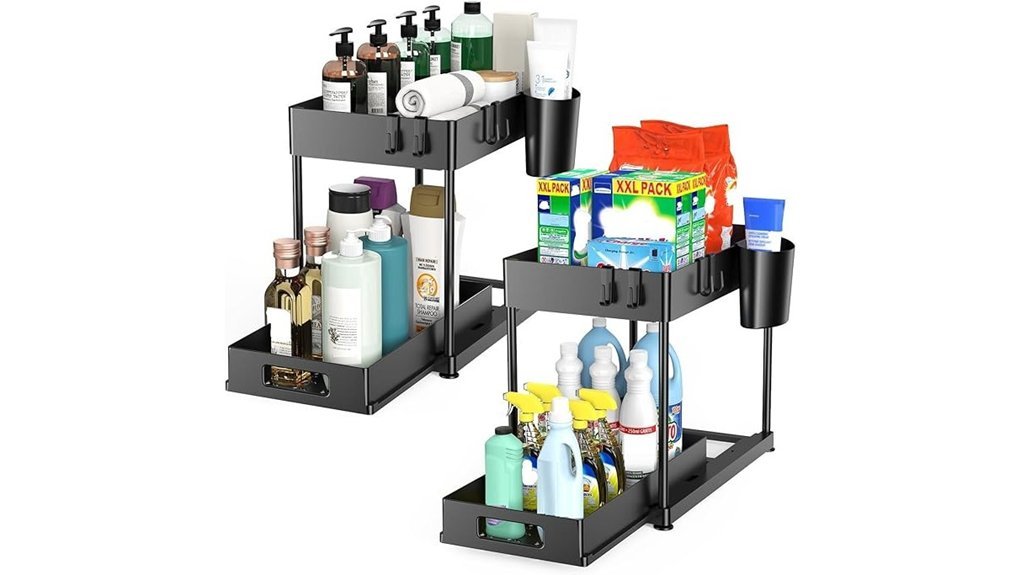 dual drawer under sink