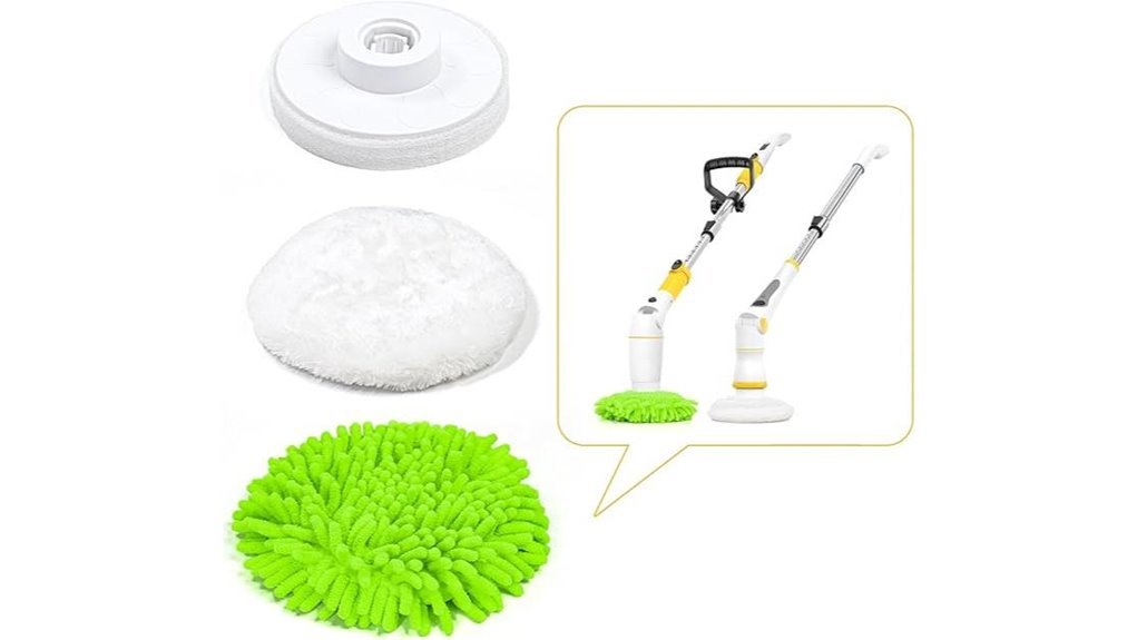 dual spin scrubber brushes