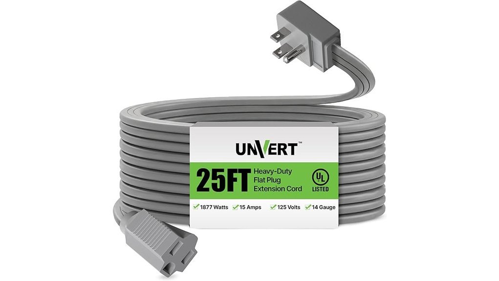 durable 25 foot extension cord