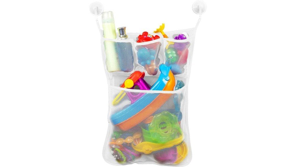 effective bath toy organization