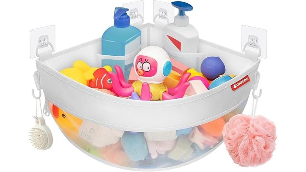 effective bath toy organizer