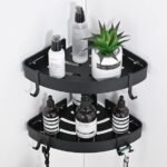 effective corner shower storage