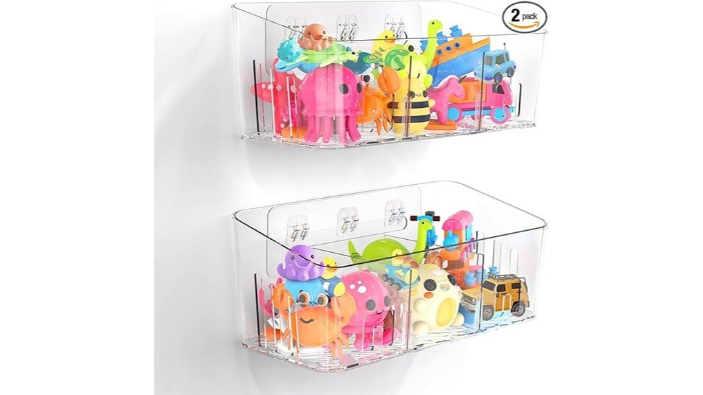effortless bath toy organization