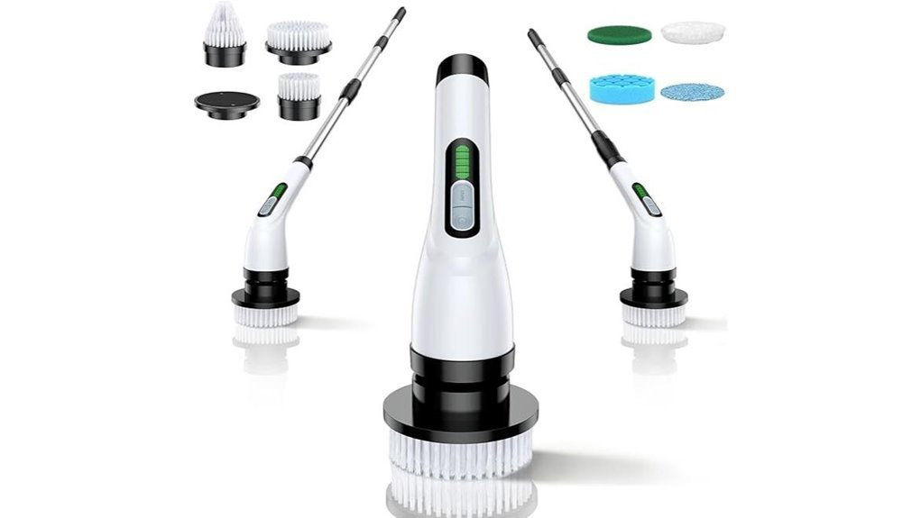 electric bathroom scrubber kit