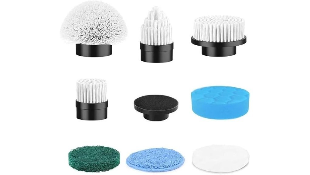 electric scrubber brush set