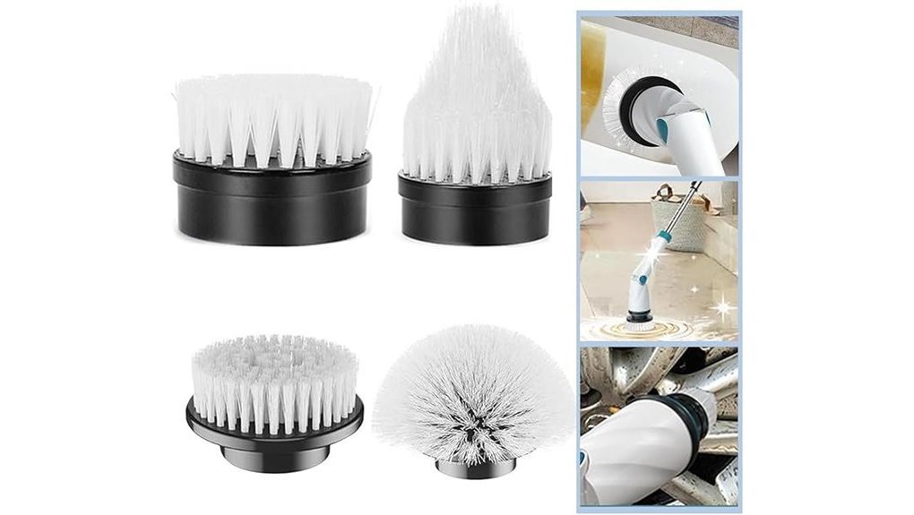 electric scrubber brush set