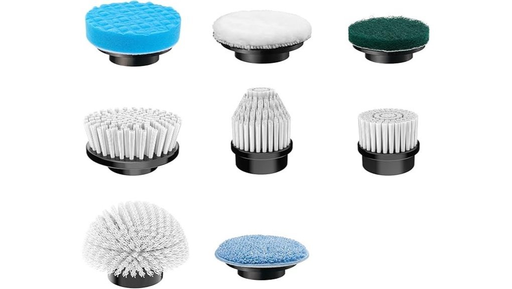 electric scrubber brush set
