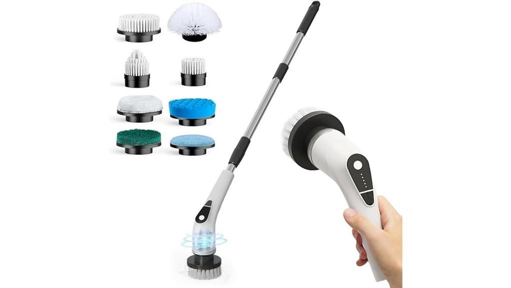 electric scrubber with brushes