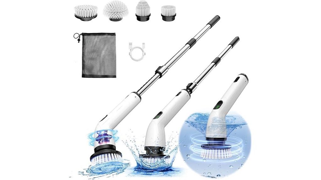 electric scrubber with extension