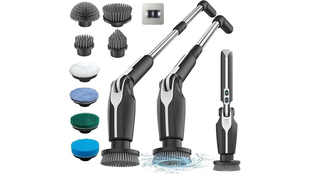 electric scrubber with handle