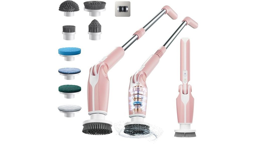 electric scrubber with handle