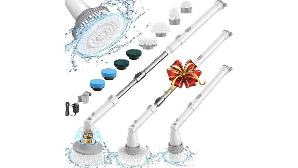 electric scrubber with handle
