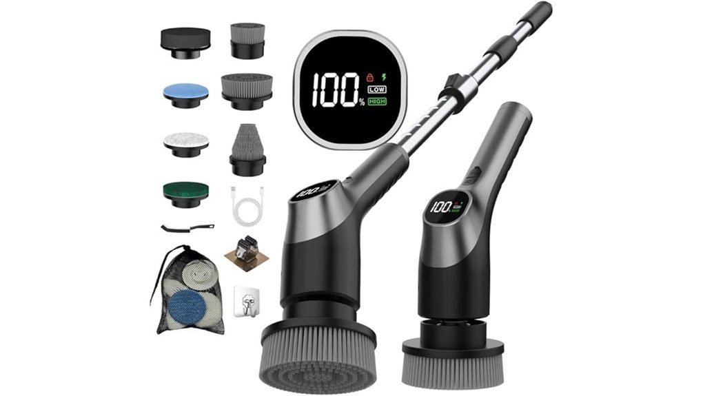 electric shower cleaning brush