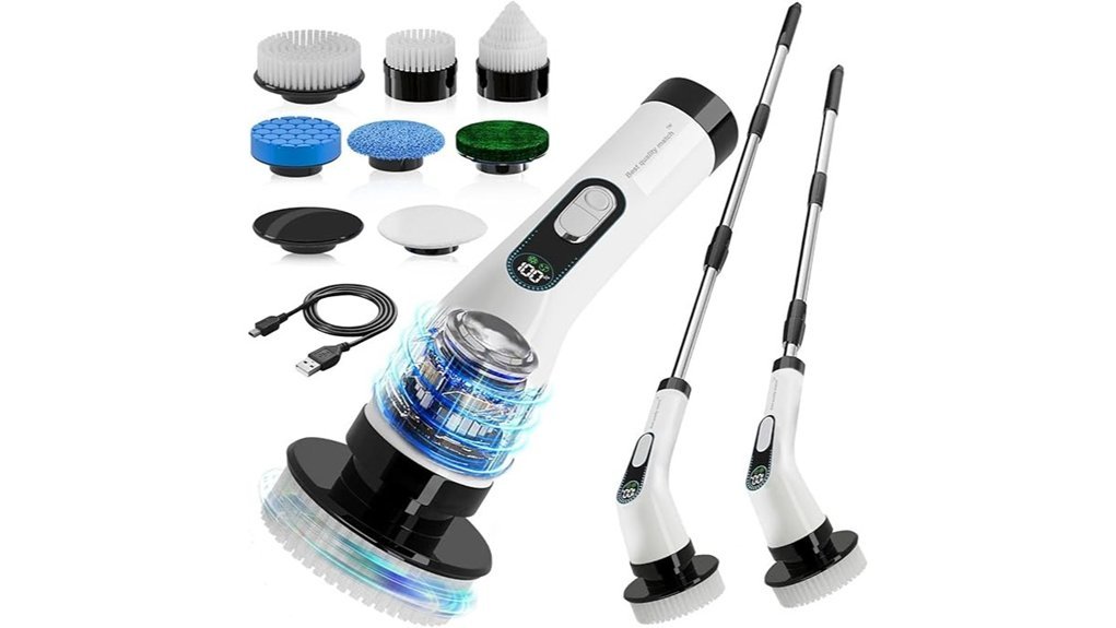 electric spin scrubber set