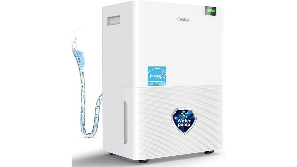 energy efficient dehumidifier with pump
