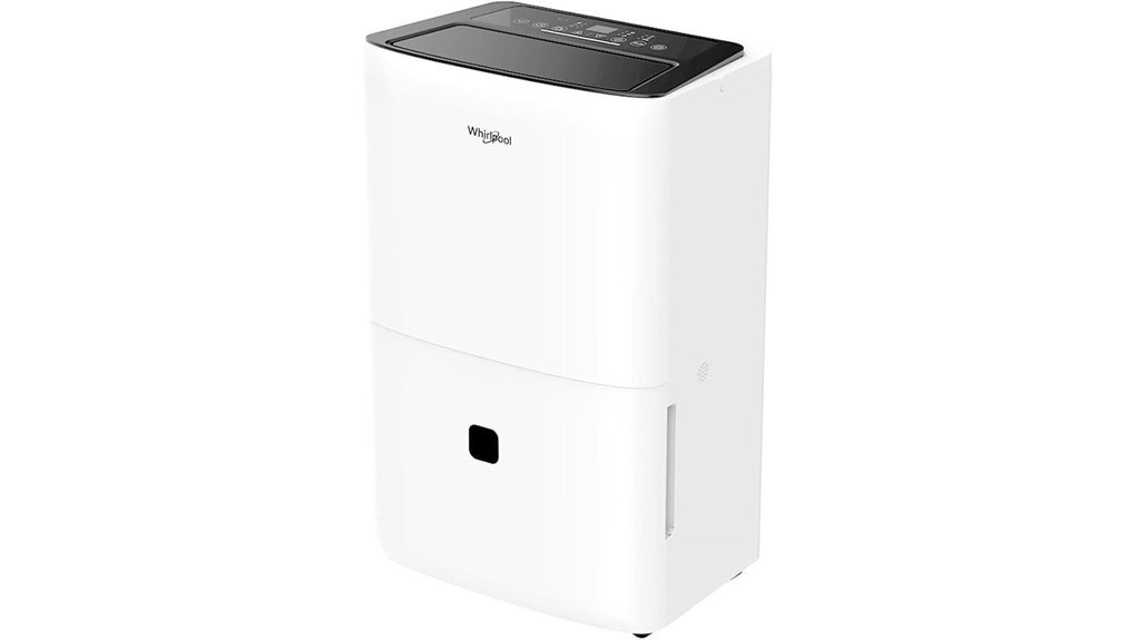 energy efficient white dehumidifier