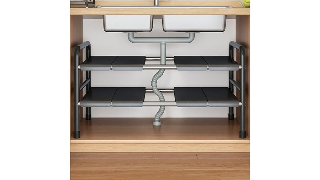expandable stainless steel organizer
