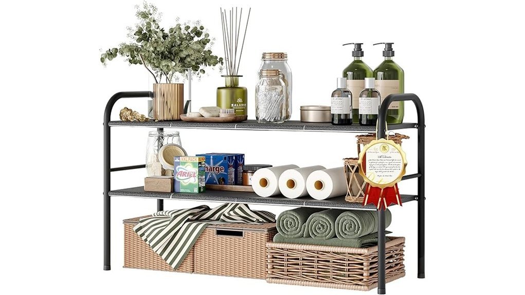 expandable under sink organizer