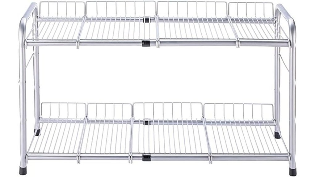 expandable under sink organizer