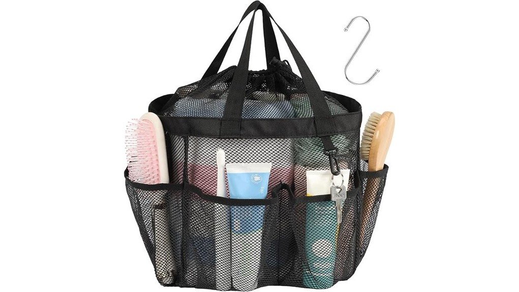 f color mesh shower caddy