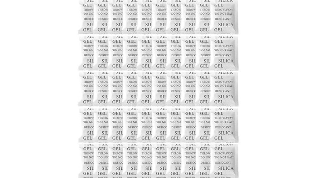fifty silica gel packets