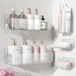 functional adhesive wall shelf