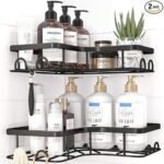 functional corner shower storage