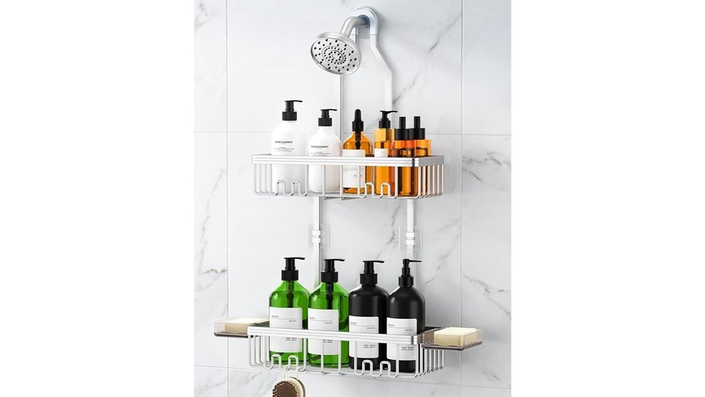 hanging shower caddy organizer