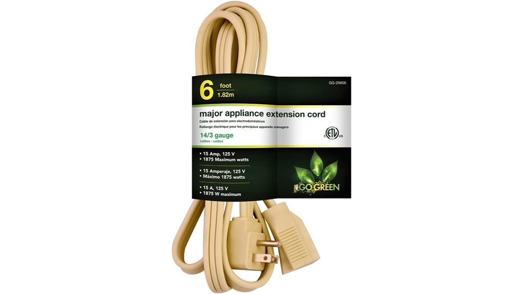 heavy duty appliance cord