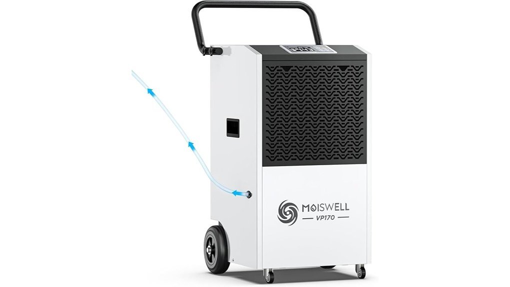 high capacity dehumidifier with pump