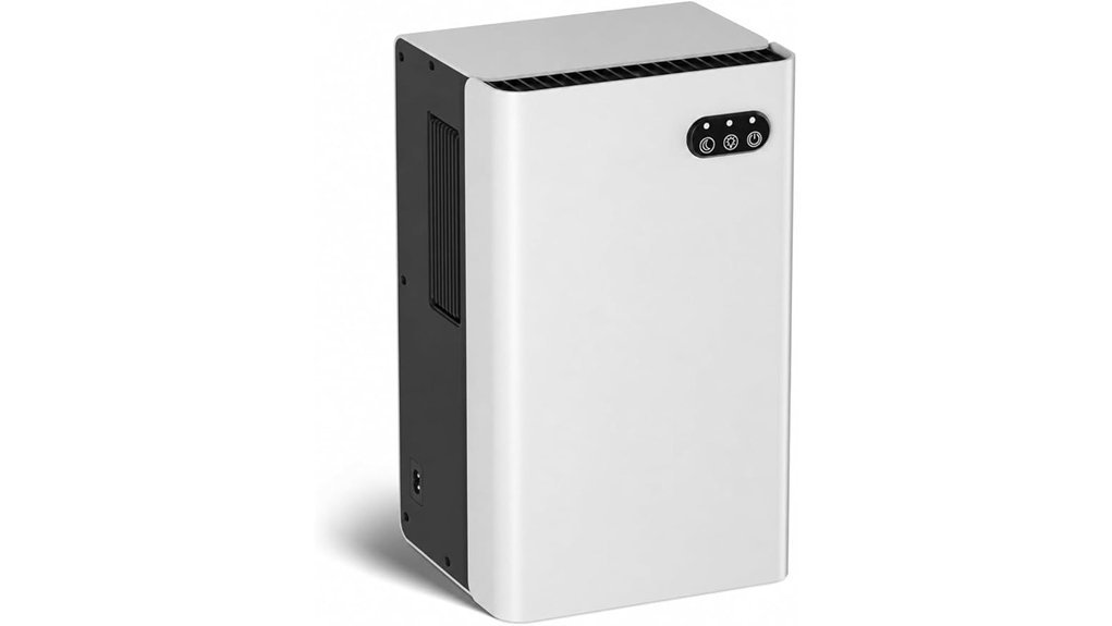 home white dehumidifier appliance