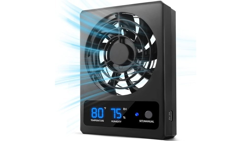 humidity sensing reptile fan