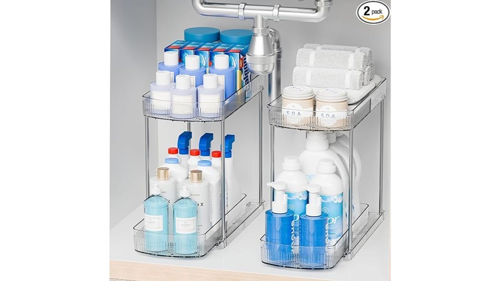 large bathroom organizer set
