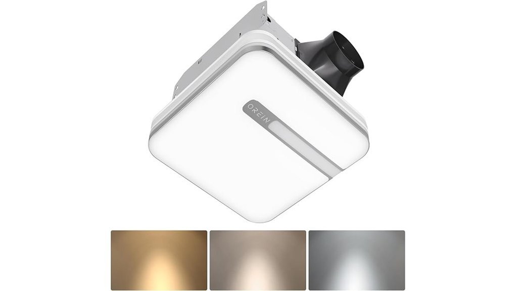 led bathroom fan combo