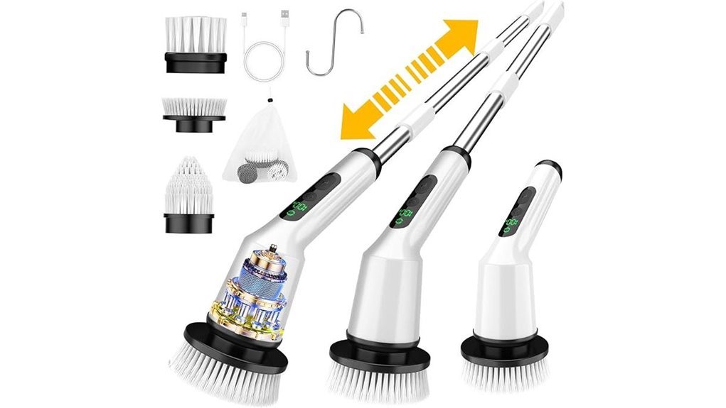 long handle electric scrubber