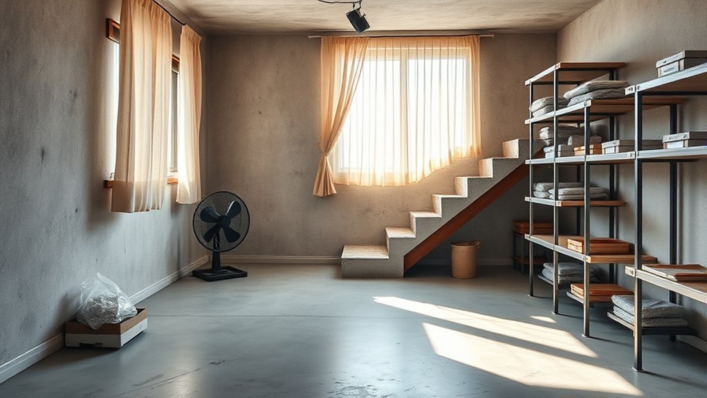 lower basement moisture levels