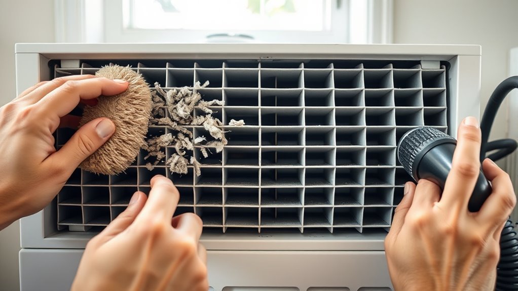 maintain clean dehumidifier efficiency