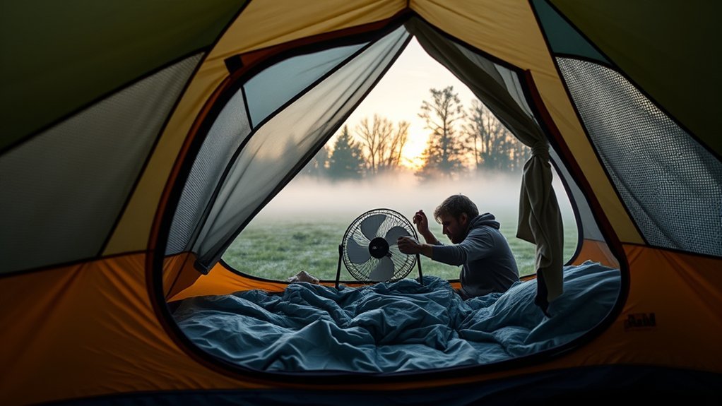manage tent moisture effectively
