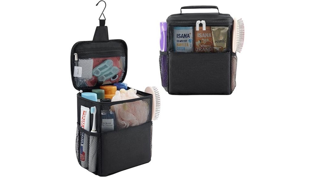 medium black shower caddy