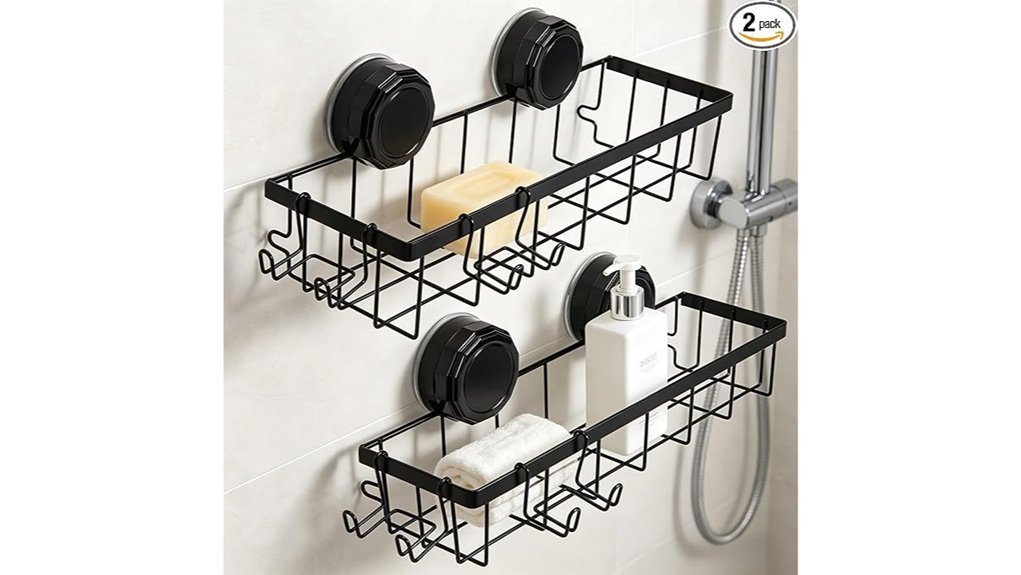 metal shower caddy hooks